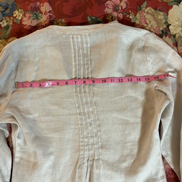 Saint Tropez West 100% Linen Top - Picture 10 of 10